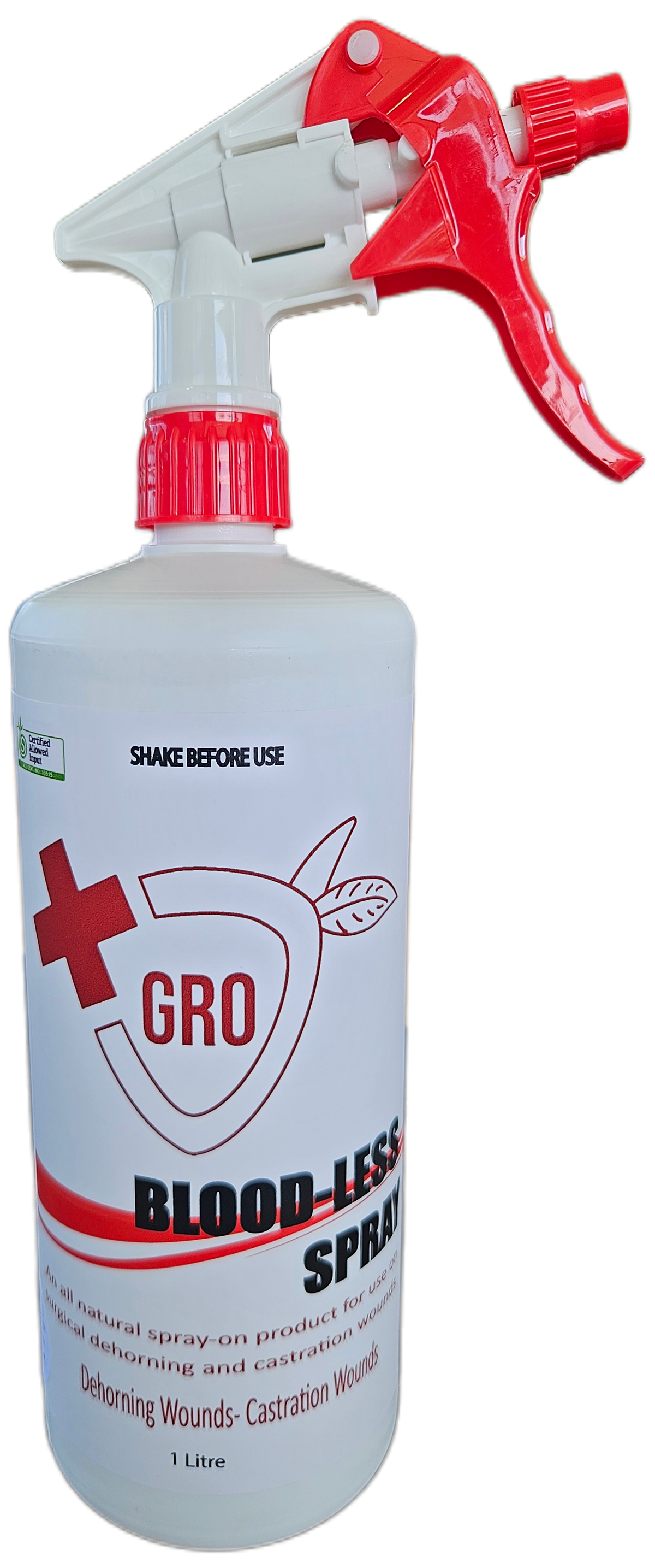 GRO Blood-Less Spray | Dehorning and Castration Wound Spray | Farm & Acre Co