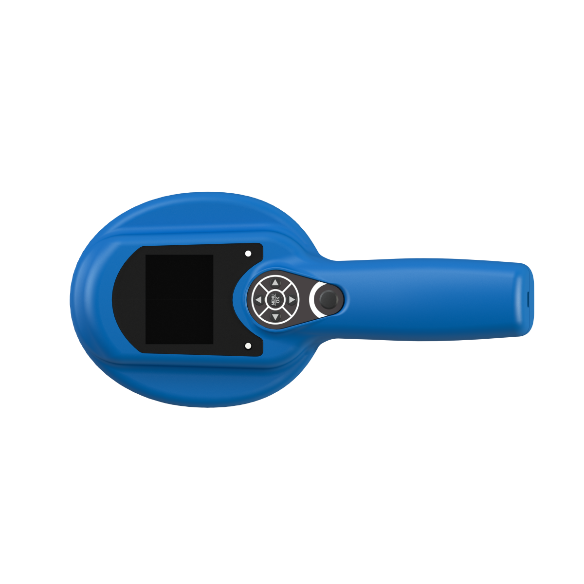 Leader GPScanID 80 RFID reader, top view showing screen and buttons