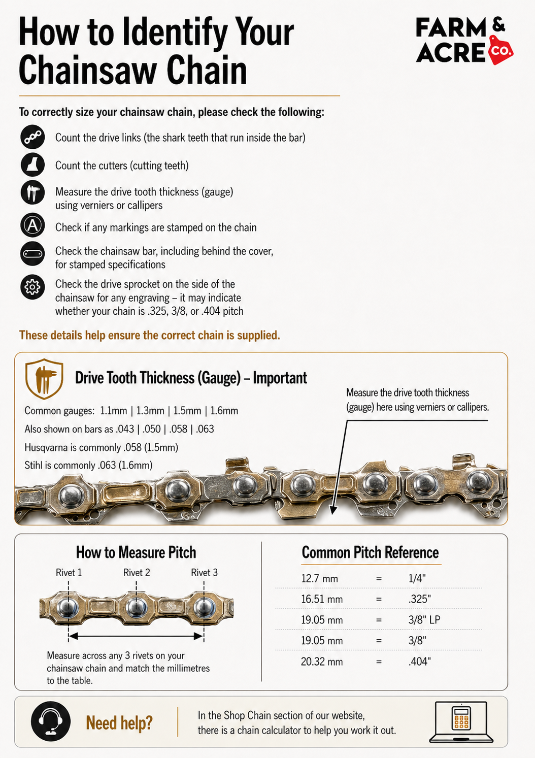 GoldStrike Tungsten Carbide Chainsaw Chains 3/8 058 (1.5mm)