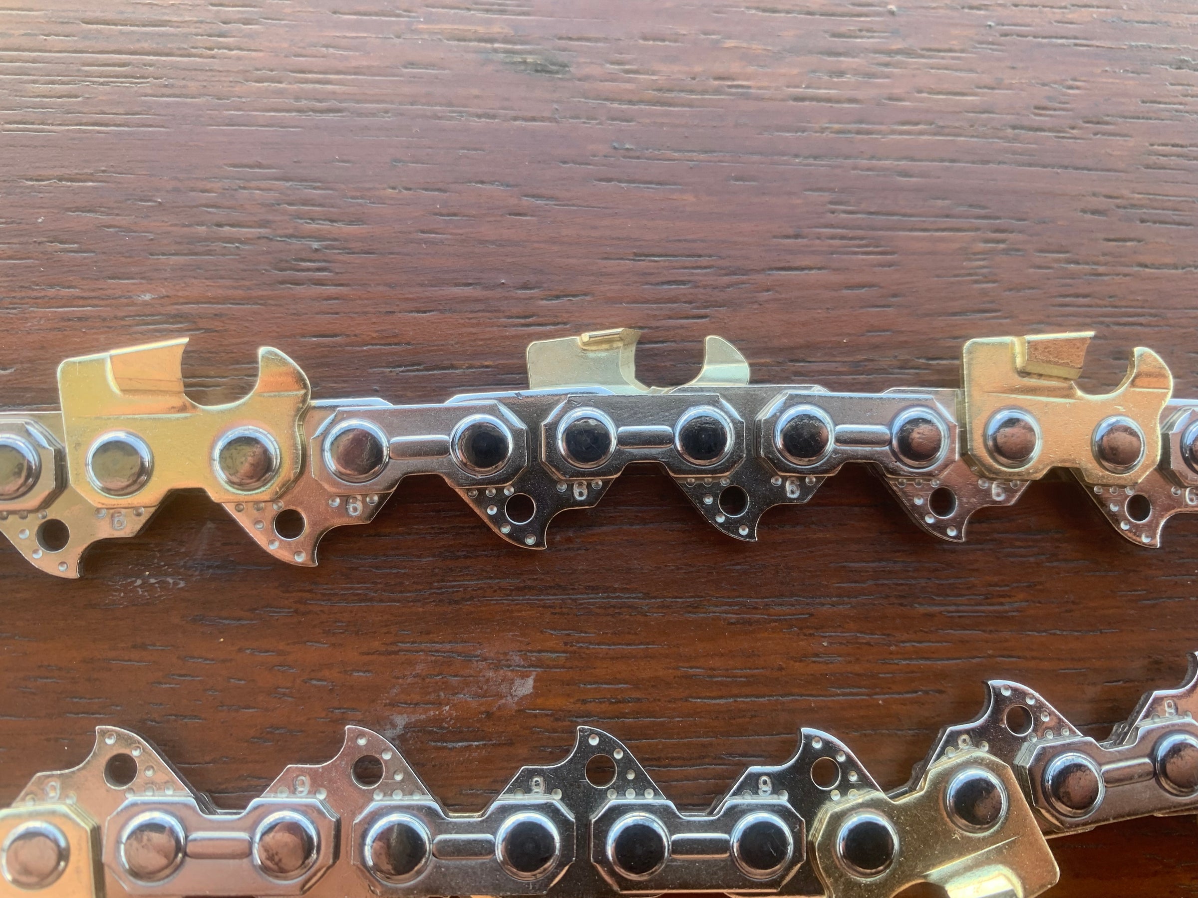 Tungsten carbide chainsaw chains, built for Australian hardwood