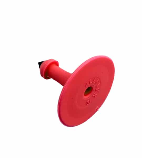 FOFIA round ID tag button (red)
