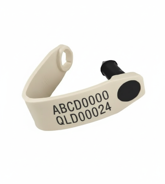 FOFIA white sheep VID tag with example printing