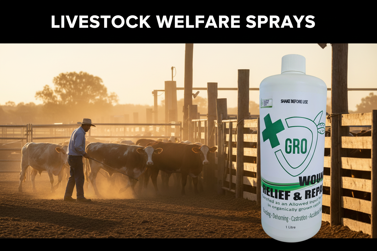 GRO Wound Relief and Repair- Dehorning & Castration | Farm & Acre Co
