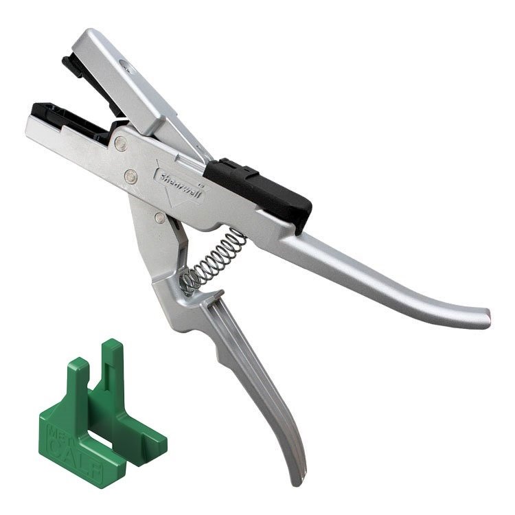 Shearwell MET tag applicator with calf spacer