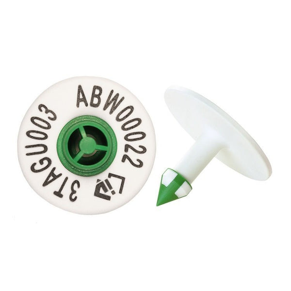 Shearwell NLIS electronic button cattle tag, White (breeder)