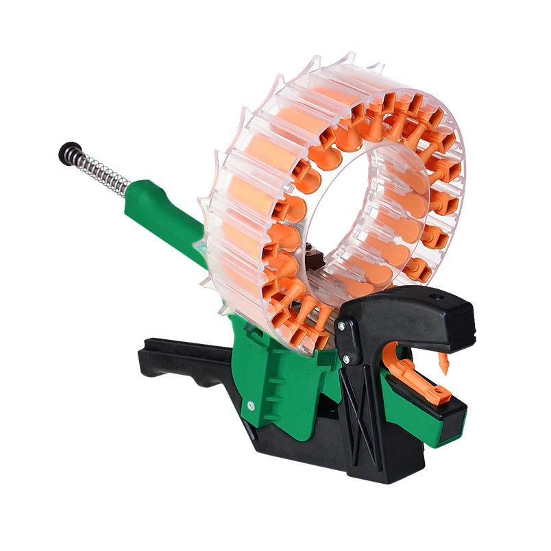 Shearwell Turbo Tagger starter pack with orange tags loaded